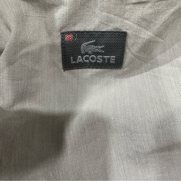 Lacoste Women’s Blazer Cotton/Linen Ivory Size 36EU/Small US - Picture 3 of 8